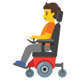 Personne en fauteuil motorisé - Noto Color Emoji