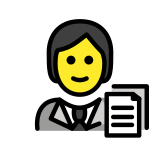 Employé de bureau (tous genres) - OpenMoji