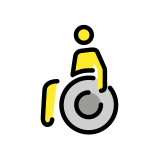 Personne en fauteuil roulant manuel - OpenMoji