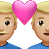 couple avec cœur : homme, homme et peau moyennement claire