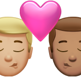 bisou : homme, homme, peau moyennement claire et peau légèrement mate