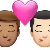 bisou : homme, homme, peau légèrement mate et peau claire