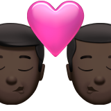 bisou : homme, homme et peau foncée