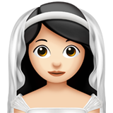 femme avec voile : peau claire