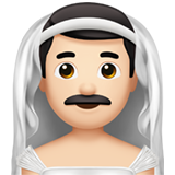 homme avec voile : peau claire