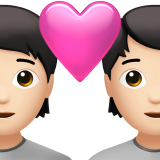 couple avec cœur : peau claire