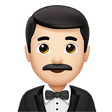 homme en smoking : peau claire