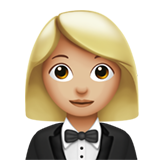 femme en smoking : peau moyennement claire