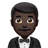 homme en smoking : peau foncée