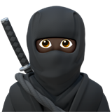 ninja : peau foncée