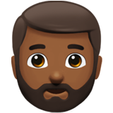 homme barbu : peau mate