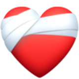 Cœur avec bandages - Facebook