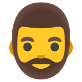 Homme barbu - Noto Color Emoji