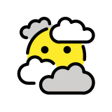 Visage dans les nuages - OpenMoji