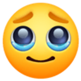 Visage retenant ses larmes - Facebook