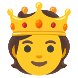 Personne avec une couronne - Noto Color Emoji