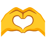 Mains qui forment un cœur - Noto Color Emoji