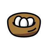 Nid avec œufs - OpenMoji