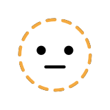 Visage en pointillés - OpenMoji