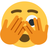 Visage qui regarde entre ses doigts - Twitter / X