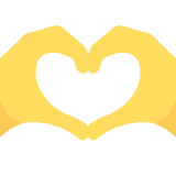 Mains qui forment un cœur - Twitter / X