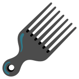 Peigne afro - Noto Color Emoji