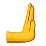 Main qui pousse vers la droite - Noto Color Emoji