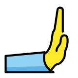 Main qui pousse vers la droite - OpenMoji