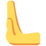 Main qui pousse vers la gauche - Twitter / X