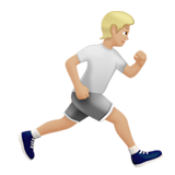 personne qui court : peau moyennement claire et vers la droite