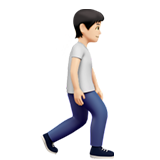 personne qui marche : peau claire et vers la droite