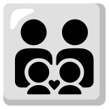Famille : adulte, adulte, enfant, enfant - Noto Color Emoji