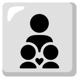 Famille : adulte, enfant, enfant - Noto Color Emoji