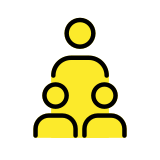 Famille : adulte, enfant, enfant - OpenMoji