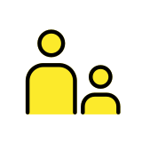 Famille : adulte, enfant - OpenMoji