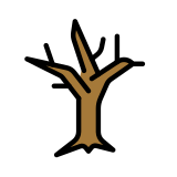Arbre sans feuille - OpenMoji