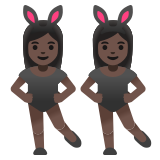 femmes avec des oreilles de lapin : peau foncée