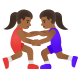 lutteuses : peau mate