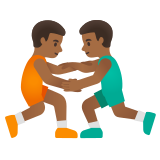 lutteurs : peau mate