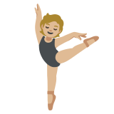 danseuse de ballet : peau moyennement claire