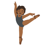 danseuse de ballet : peau mate