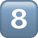 Symbole du bouton 8
