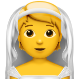 Personne mariée avec voile