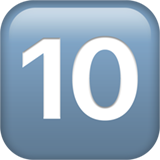 Symbole du bouton 10