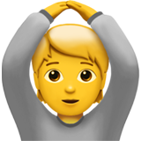 Hände auf Kopf Emoji