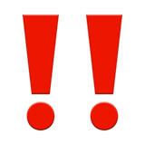 Symbole Double point d'exclamation