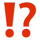 points d’exclamation et d’interrogation