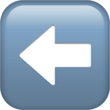 Flèche gauche Whatsapp