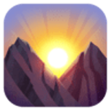 Soleil levant derrière les montagnes - Facebook