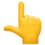 Main avec index pointant vers le haut - Facebook